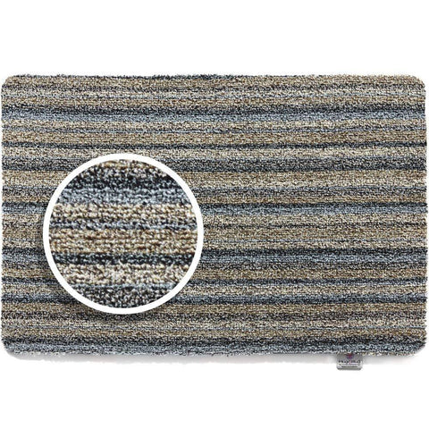 Hug Rug - Ribbon Grey  Highly Absorbent Indoor Barrier Mat - Available in  3 Sizes
