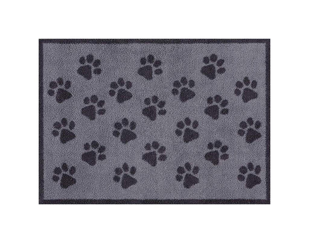 Paw Print - Grey - Design Turtle Mat - Indoor Barrier Mat - 2 Sizes available