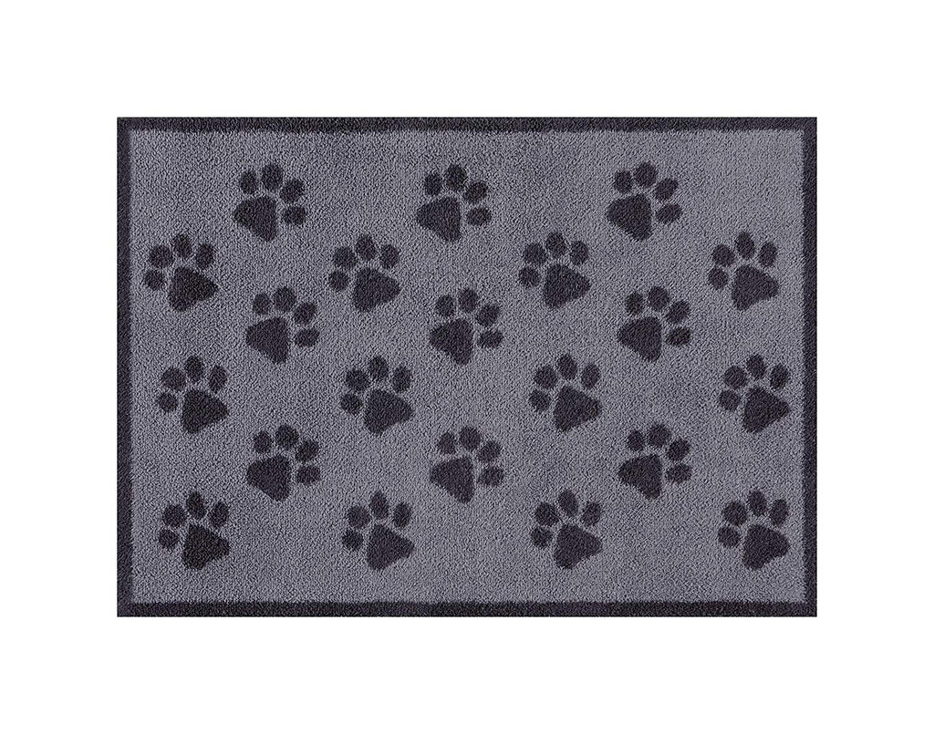 Paw Print - Grey - Design Turtle Mat - Indoor Barrier Mat - 2 Sizes available