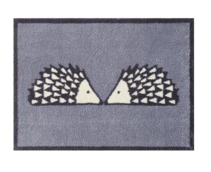 Turtle Mat - Kissing Spike -GREY- Design -  Multi-Grip backing 60X85cm