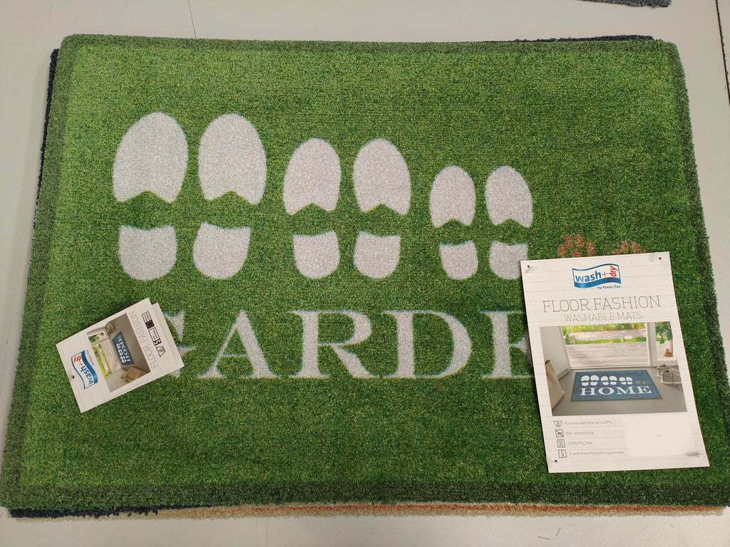 Wash+Dry doormat 50x70cm Family Garden, Anti-fade, anti-slip washable