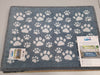 Wash+Dry doormat 50x70cm Paws-Blue, Anti-fade, anti-slip back washable