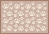 Wash+Dry doormat 50x70cm Paws-Neutral, Anti-fade, anti-slip washable